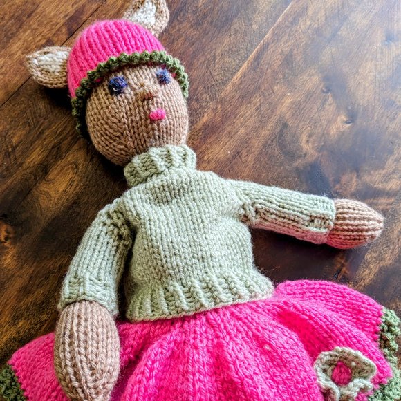 Meet Rose - Hand made Tricot doll baby birthday gift 20 inches - - Picture 3 of 5